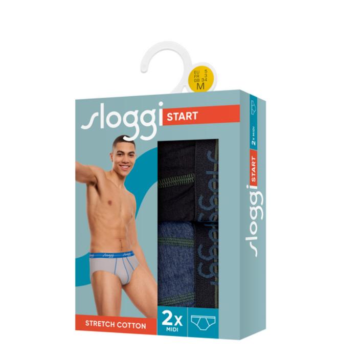 Cueca sloggi H Start Midi Pack 2